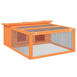 Vidaxl Rabbit Hutch 117.5x97x47,5 cm Pinna solido marrone