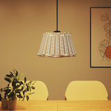 Vidaxl Ceiling lampshade Ø50x30 cm Wicker white