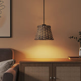 Vidaxl Ceiling lampshade Ø15x12 cm Wicker Brown