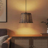 Vidaxl Ceiling lampshade Ø30x20 cm Wicker Brown