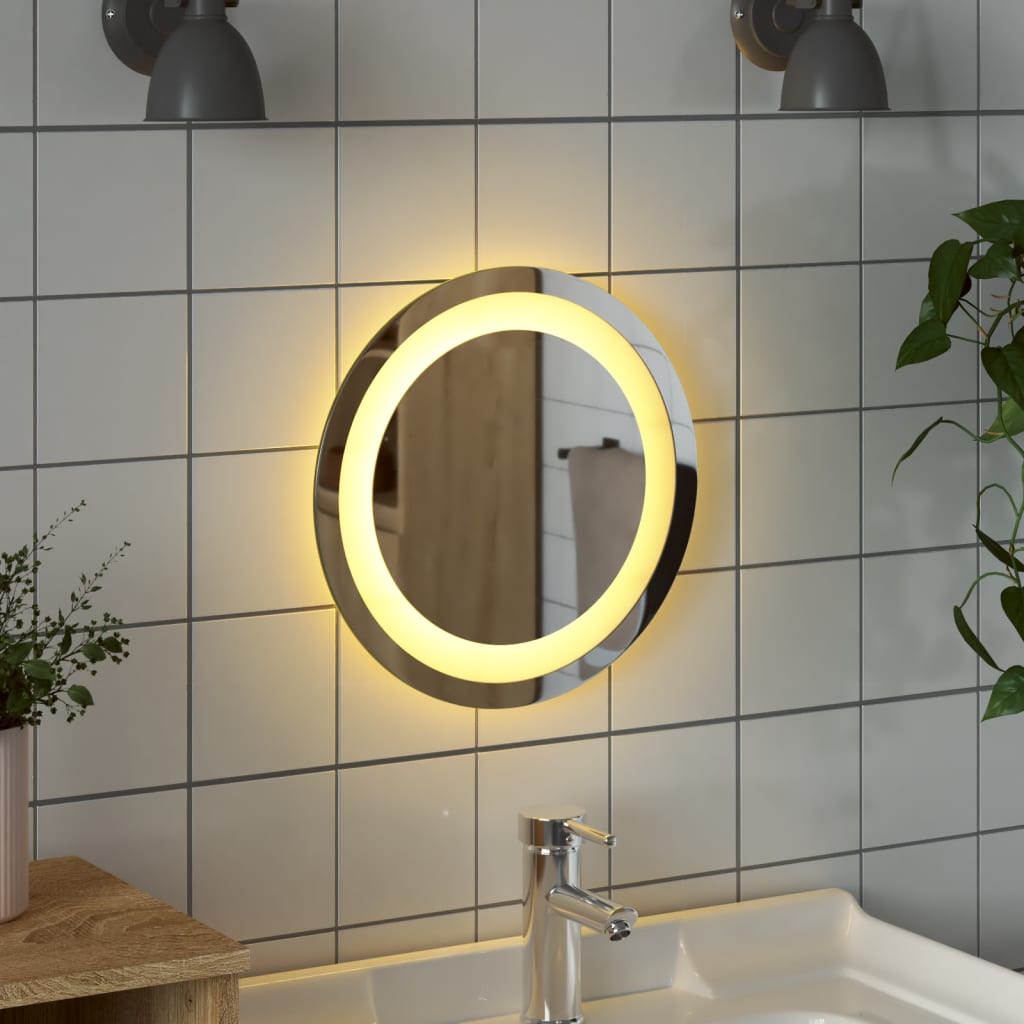 Vidaxl Bathroom Mirror LED around 30 cm