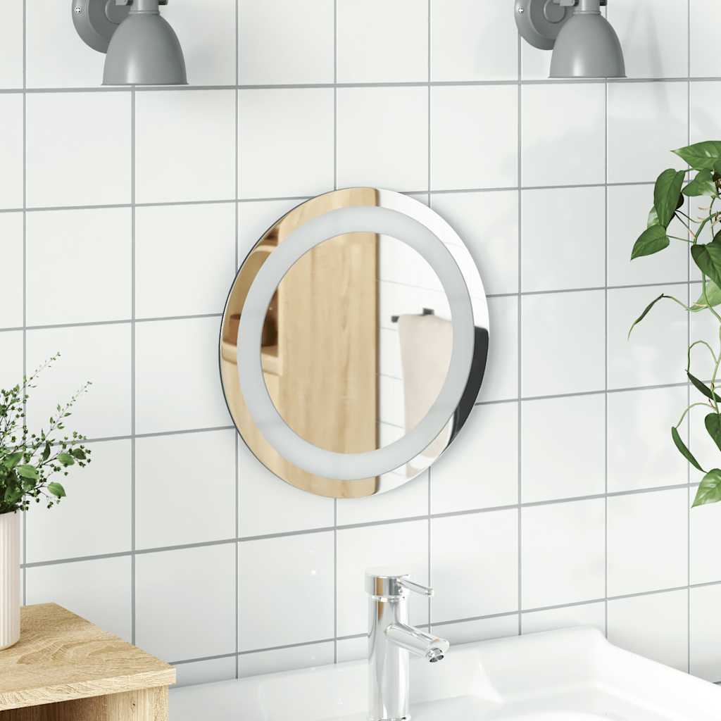 Vidaxl Bathom Mirror lideró alrededor de 30 cm