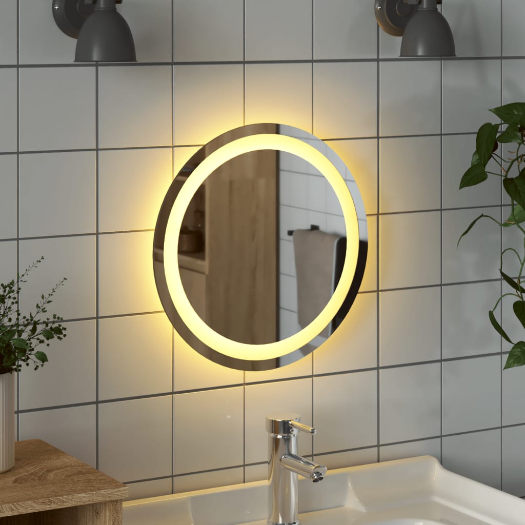 Vidaxl Bathroom Mirror LED around 40 cm