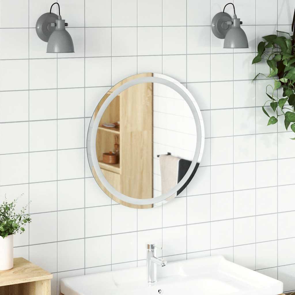 Specchio da bagno Vidaxl LED intorno a 60 cm