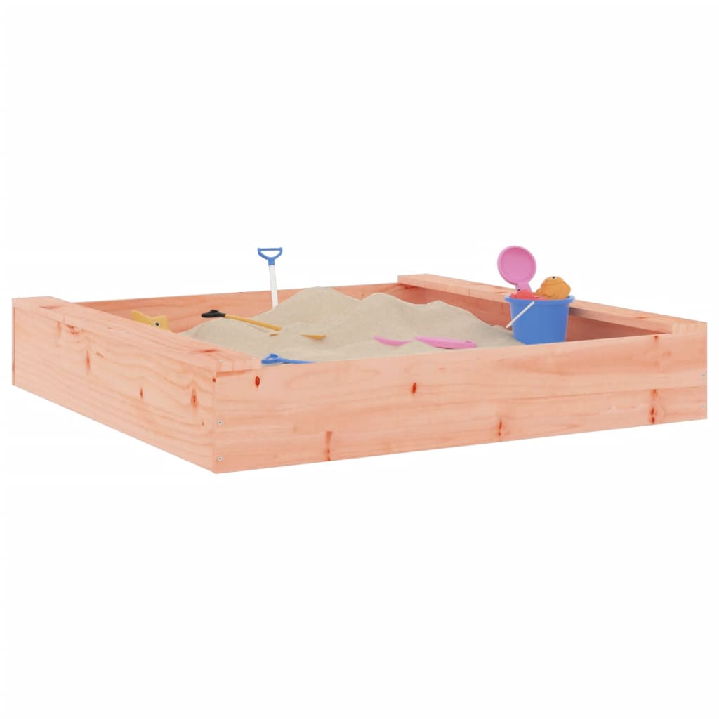 Vidaxl Sandpit con panchine quadrate solide douglashout