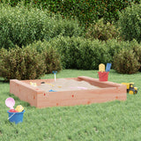 Vidaxl Sandpit med Benches Square Solid Douglashout