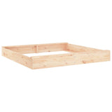 Vidaxl sandbox with benches square solid pine