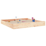 Vidaxl Sandbox con panchine Pinna solida quadrata