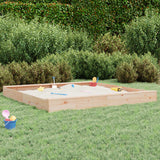 Vidaxl Sandbox con panchine Pinna solida quadrata