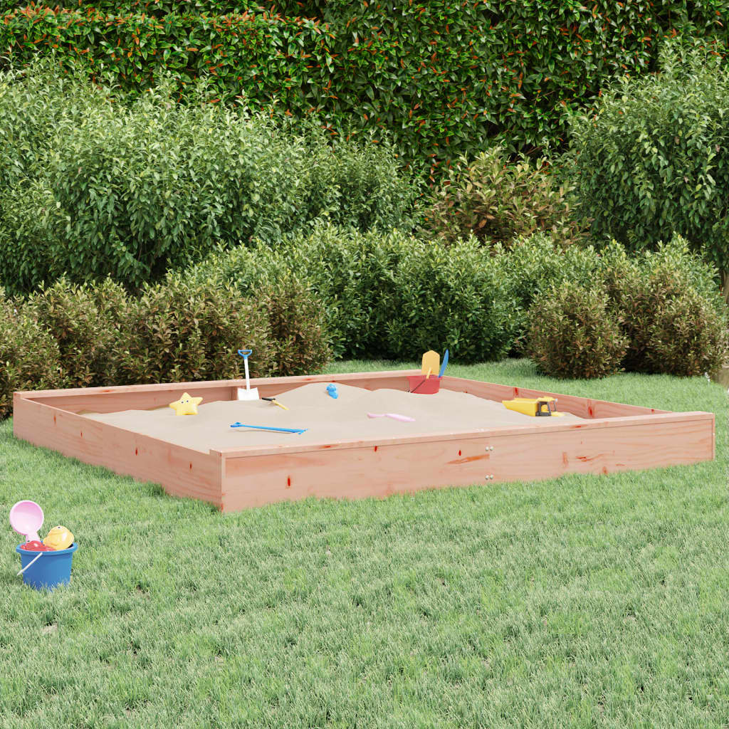 Vidaxl Sandpit con panchine quadrate solide douglashout