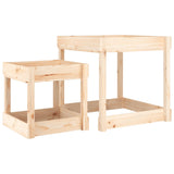 Vidaxl sand tables 2 pieces of solid pine wood