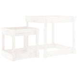 Tables de sable vidaxl 2 pcs en pin massif blanc