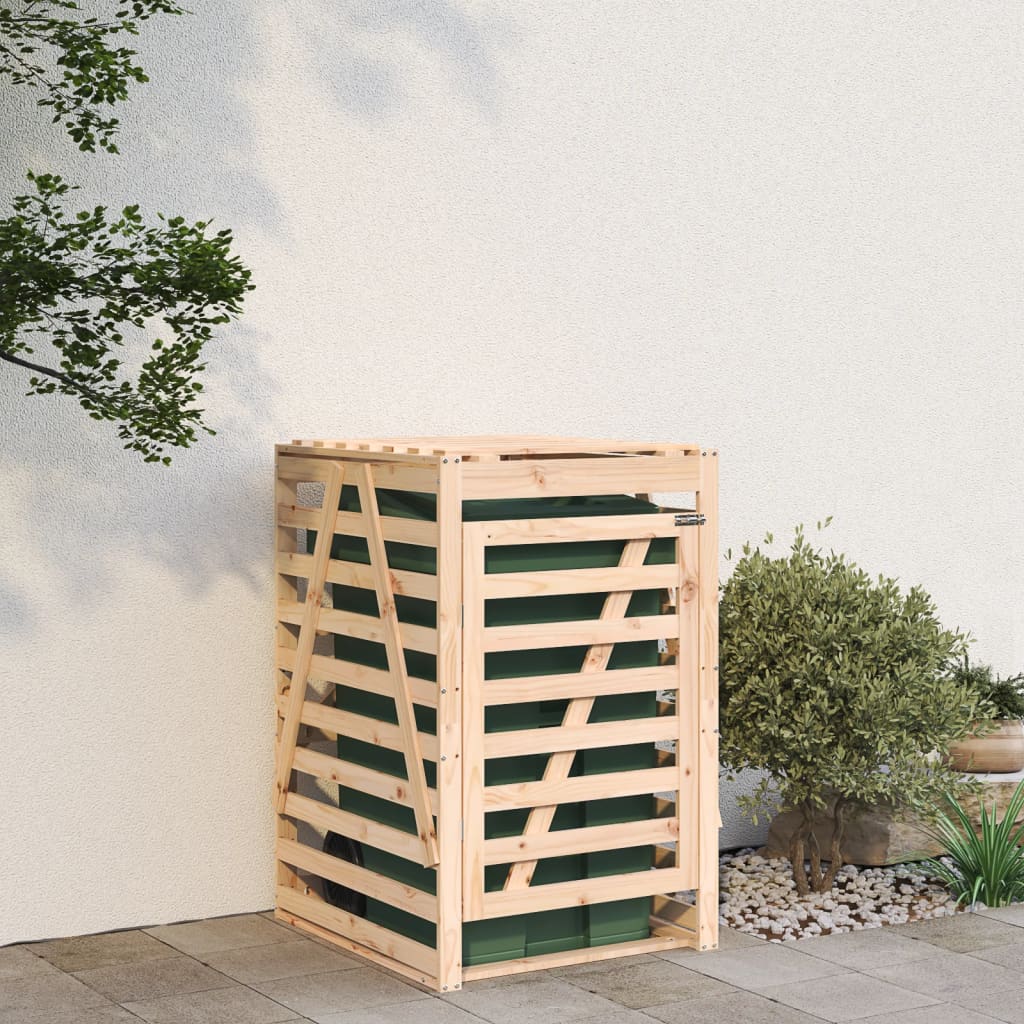 Vidaxl container storage 84x90x128.5 cm solid pine