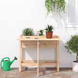 Vidaxl Planter with folding table top Solid pine