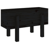 VidaXL Planning box 62x30x38 cm Solid pine black