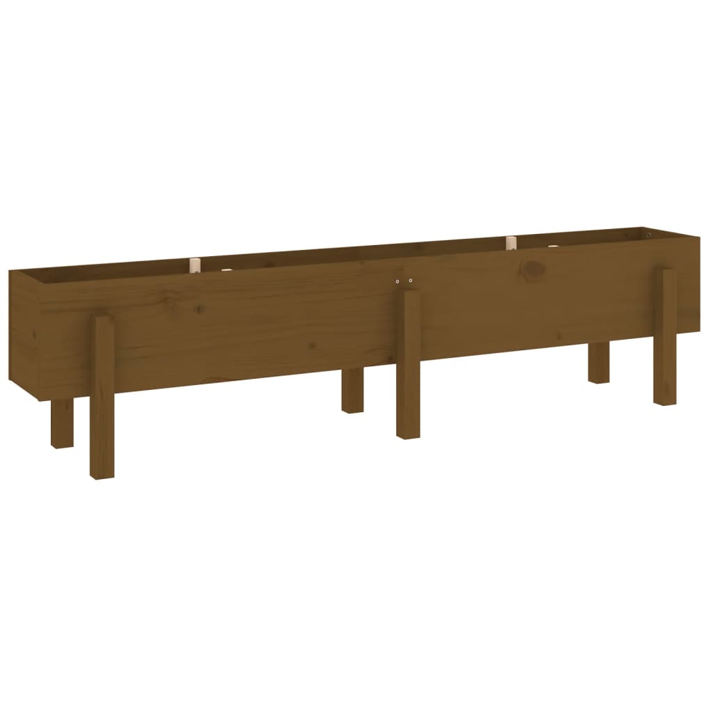 VidaXL Planter raised 160x30x38 cm Solid pine honey brown