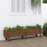 VidaXL Planter raised 160x30x38 cm Solid pine honey brown