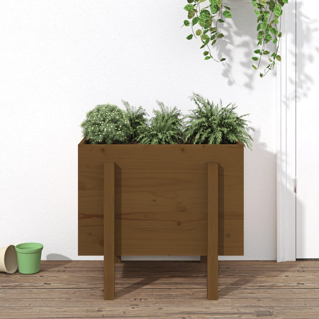 Vidaxl 810552 Planter 62x50x57 cm Solid Pine Honey Brown