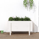 Vidaxl Planter huet 101x50X57 cm feste Péiere wäiss gekräizt