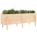 Vidaxl planter hævet 160x50x57 cm solid fyrretræ