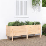 Vidaxl planter hævet 160x50x57 cm solid fyrretræ