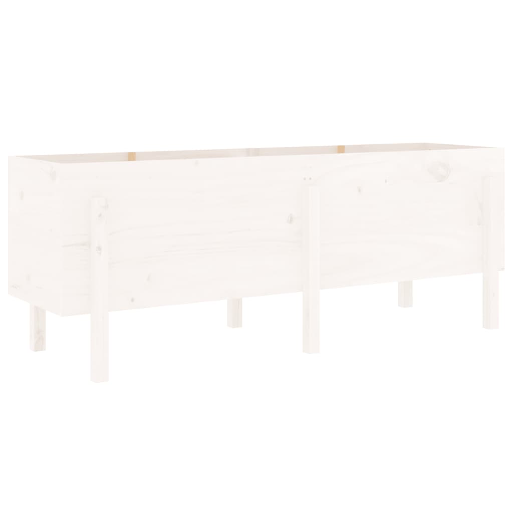 Vidaxl Planning Boîte relevée 160x50x57 cm en pin solide blanc