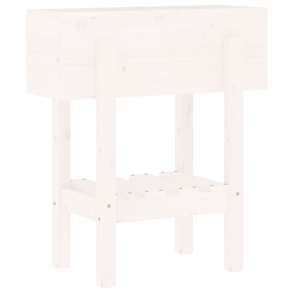 Vidaxl Planning Box 62x30x69 cm Solid Pine White