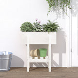 Vidaxl Planning Box 62x30x69 cm Solid Pine White