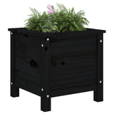 Vidaxl Planning Box 40x40x39 cm Solid Pine Black