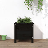 Vidaxl Planning Box 40x40x39 cm Solid Pine Black