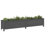 Vidaxl Planter höjt 199.5x40x39 cm fast tallgrå