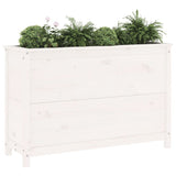 Vidaxl Planter hevet 119,5x40x78 cm Solid furuhvit