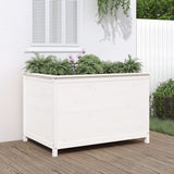 Vidaxl Planter hevet 119,5x82,5x78 cm Solid furuhvit hvit