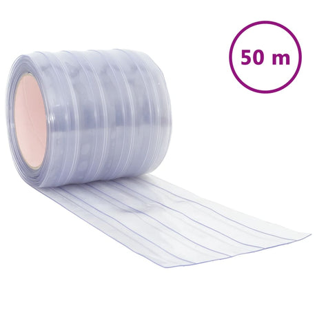 VidaXL Deurgordijn 200x1,6 mm 50 m PVC transparant