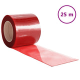 Vidaxl deurgoordijn 200x1,6 mm 25 m PVC rouge