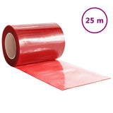 Cortina de la puerta de Vidaxl 300x2.6 mm 25 m PVC rojo