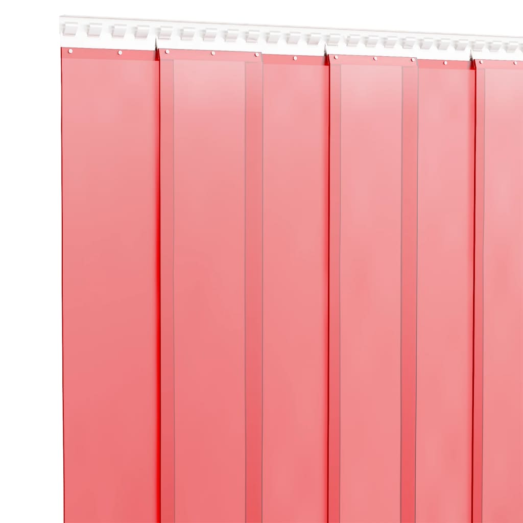 Cortina de la puerta de Vidaxl 300x2.6 mm 25 m PVC rojo