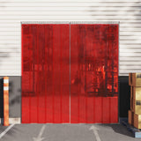 Cortina de la puerta de Vidaxl 300x2.6 mm 25 m PVC rojo