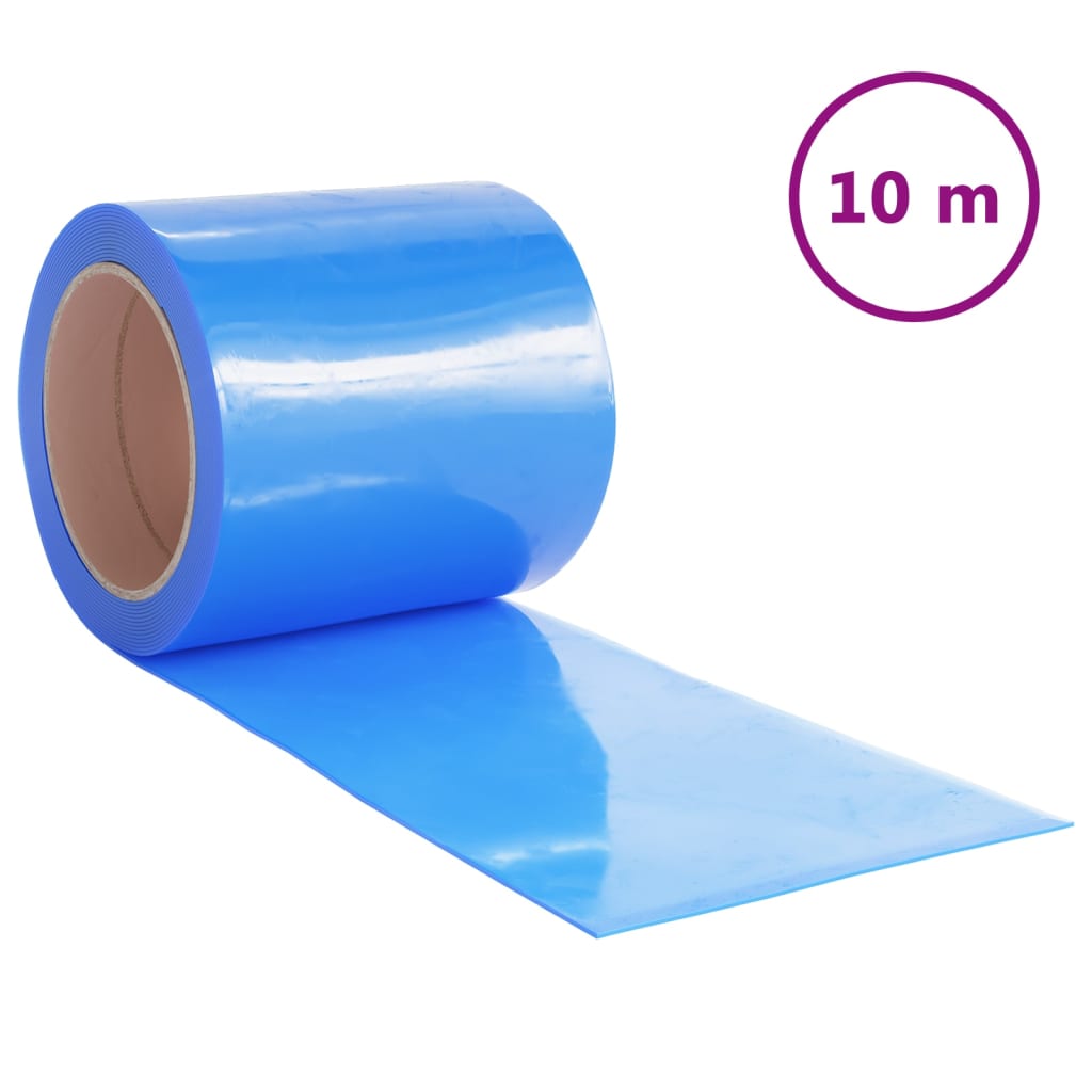 VidaXL Deurgordijn 200x1,6 mm 10 m PVC blauw