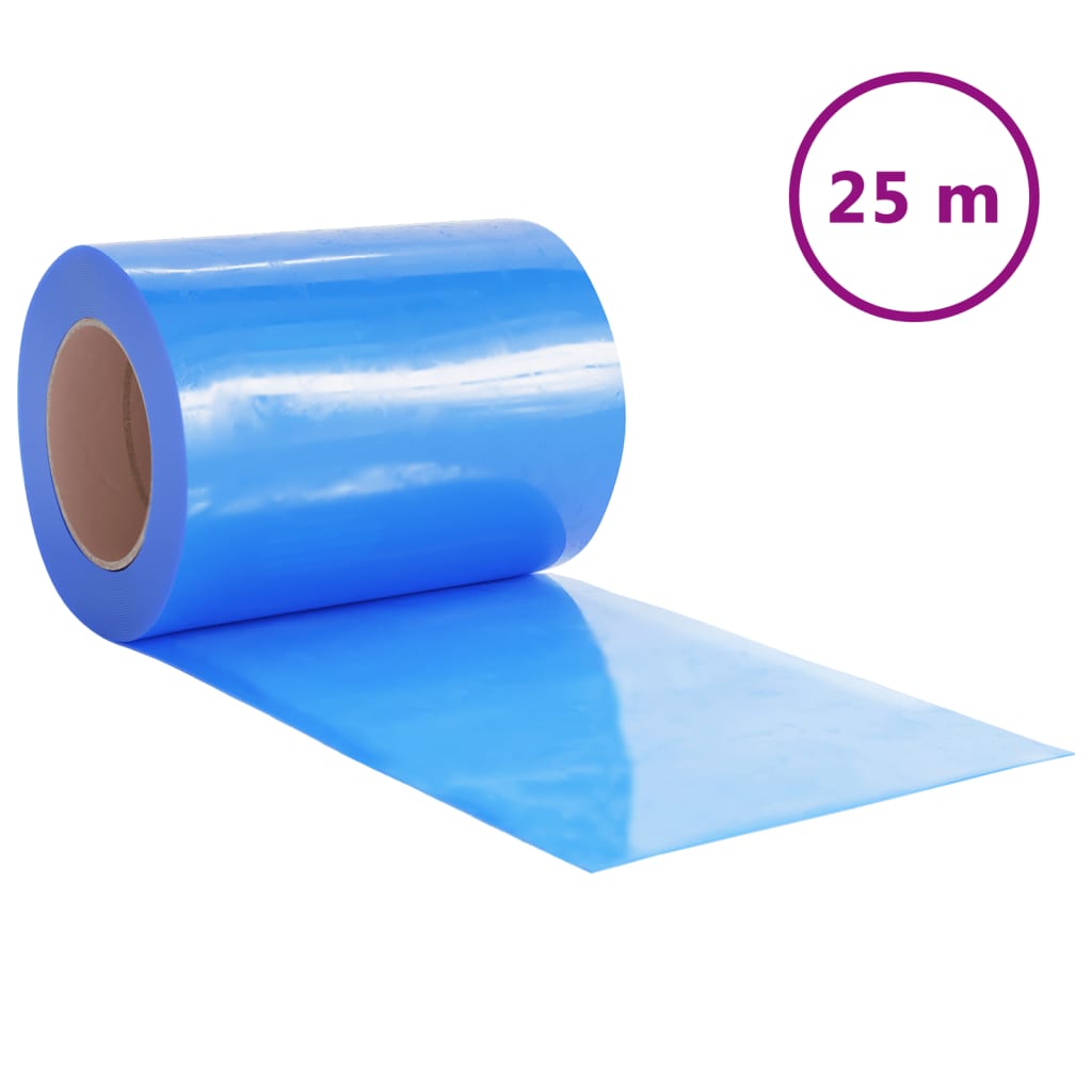 Vidaxl -Türvorhang 300x2,6 mm 25 m PVC Blau