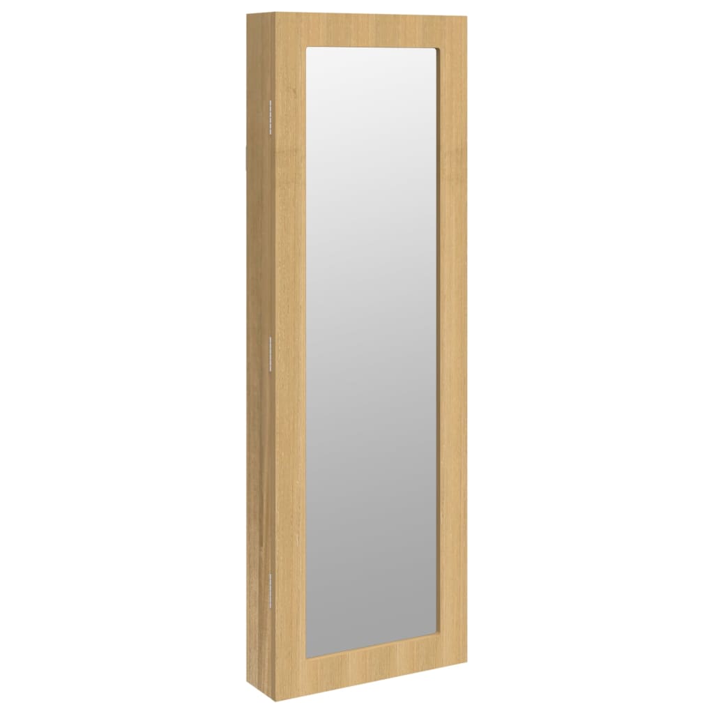 Vidaxl jewelry cupboard with mirror wall -mounted 30x8.5x90 cm white