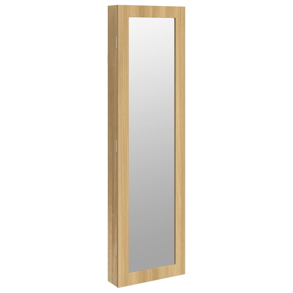 VIDAXL -Schmuckschrank mit Spiegelwand -montiert 30x8,5x106 cm