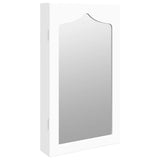 Vidaxl jewelry cupboard with mirror wall -mounted 37.5x10x67 cm white