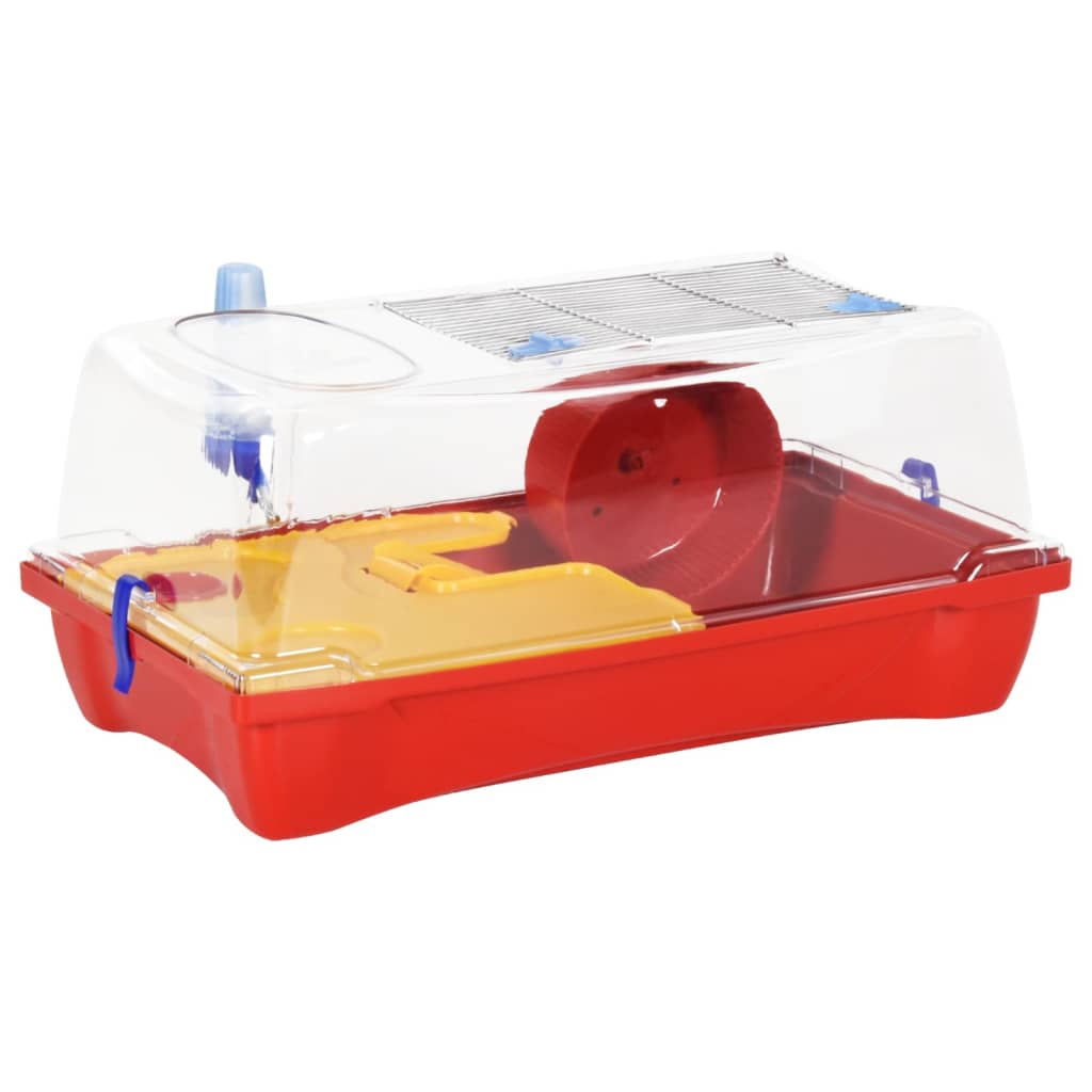 Vidaxl Hamsterkooi 57x33x26 cm Polypropene Red