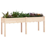 Vidaxl Planter med foring 203x53x76 cm Solid Pinewood