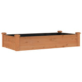 Vidaxl Planter hevet med fôr 120x60x25 cm furubrun