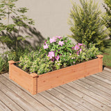 Vidaxl Planter hevet med fôr 120x60x25 cm furubrun