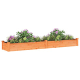 Vidaxl Planter hevet med fôr 240x45x25 cm furubrun