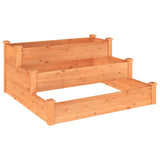 Vidaxl Planter hævede 120x120x56 cm solid fyrbrun