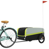 TRAILER VIDAXL BICYCLE 45 kg di ferro nero e verde